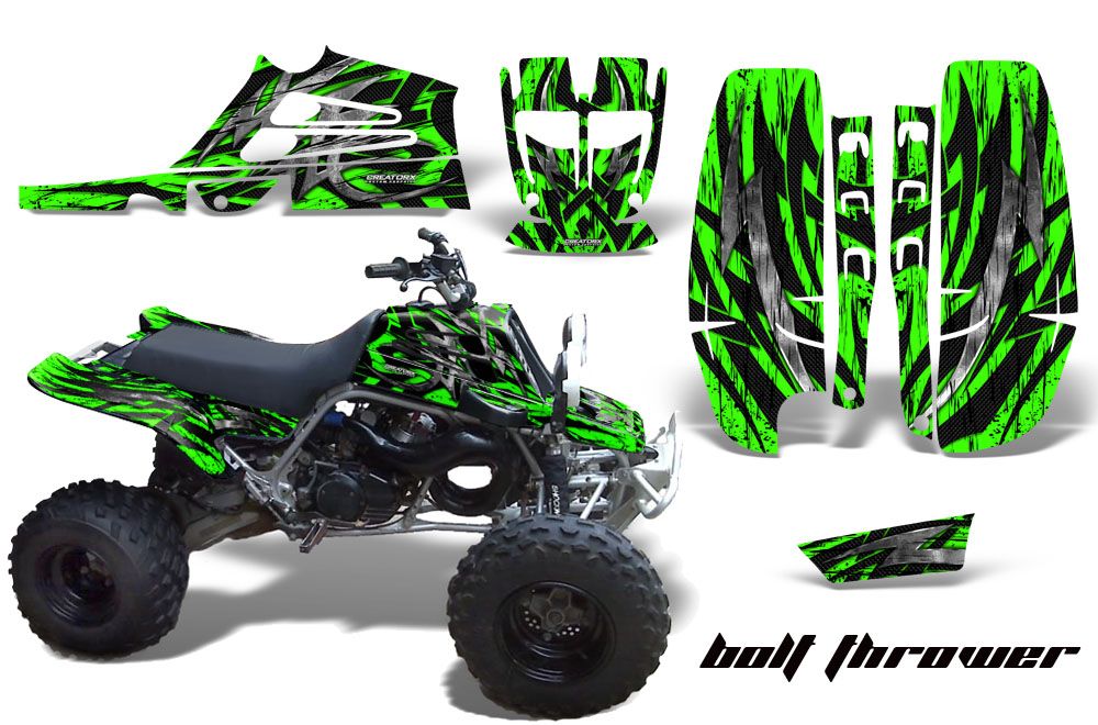 Yamaha Banshee Full Bore Graphic Kit Bolt Thrower Green BB